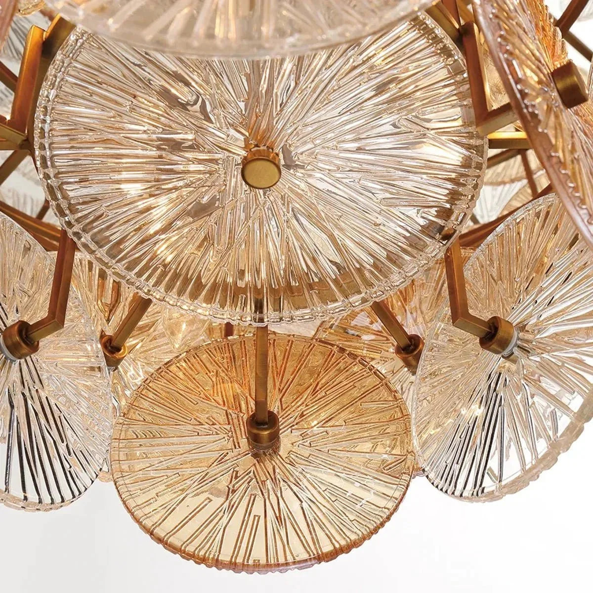 Suna Round Chandelier 27 Light 40"W - Brig Lighting