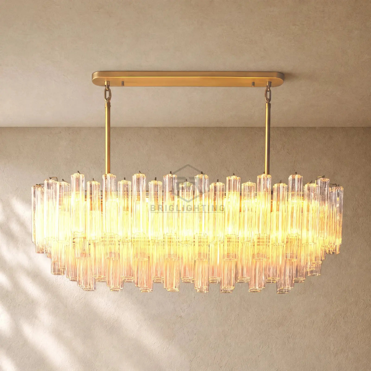 Tronchy Glass Linear Chandelier