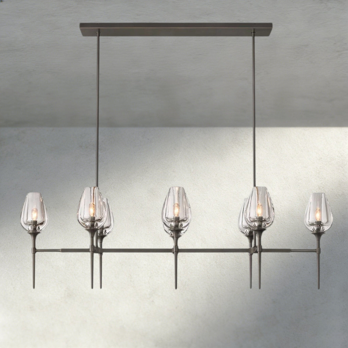 Tuple Linear Chandelier 52", 65" - Brig