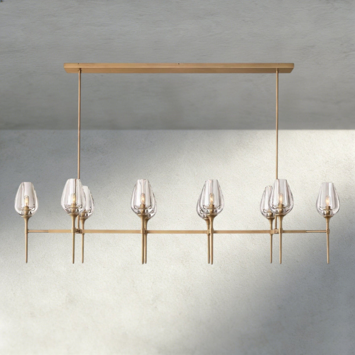 Tuple Linear Chandelier 52", 65" - Brig
