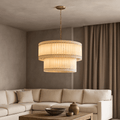 Valmont Marble Chandelier 39" - briglamps