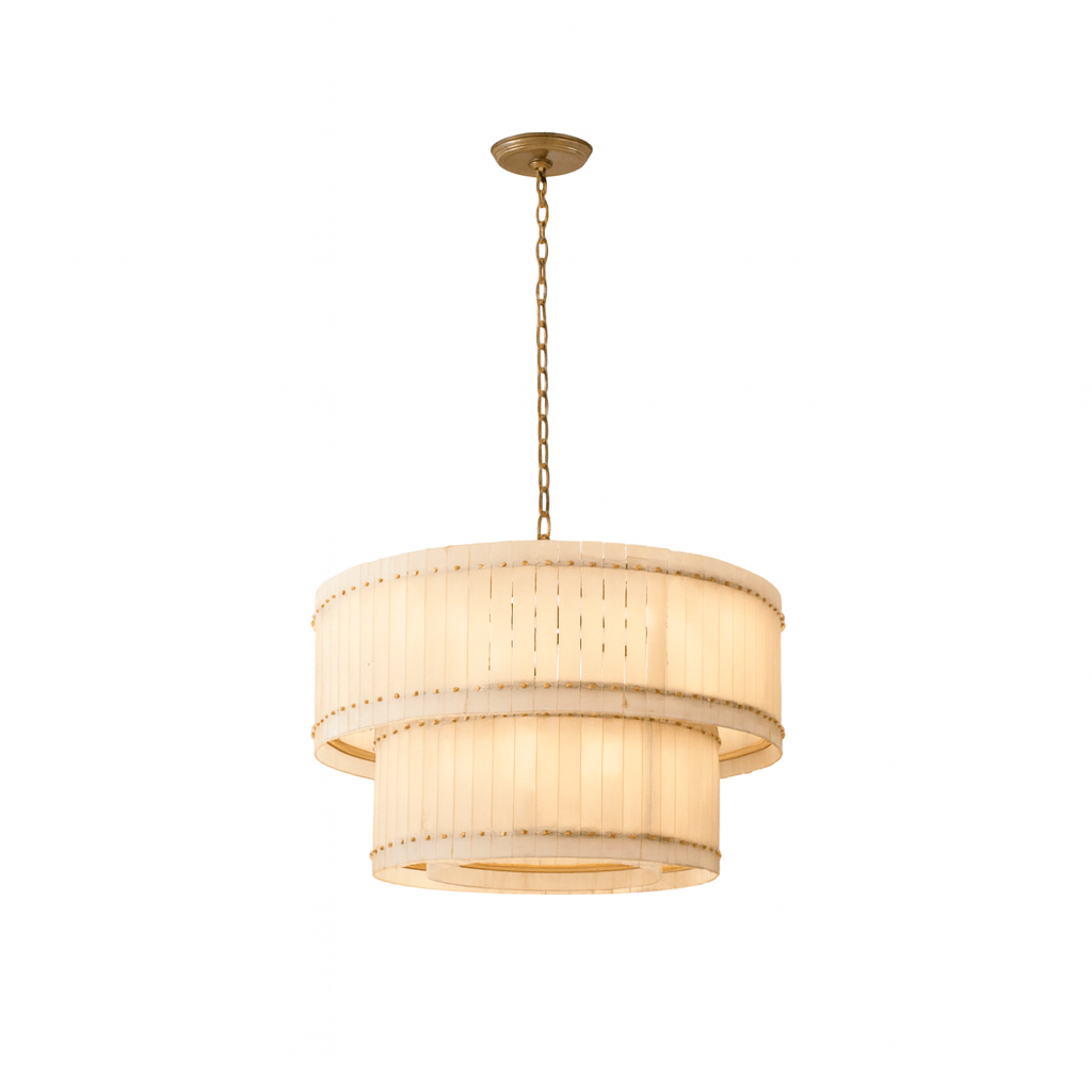 Valmont Marble Chandelier 39" - briglamps