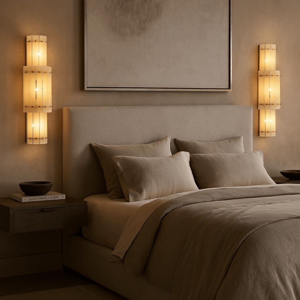 Valmont Marble Wall Sconce - briglamps