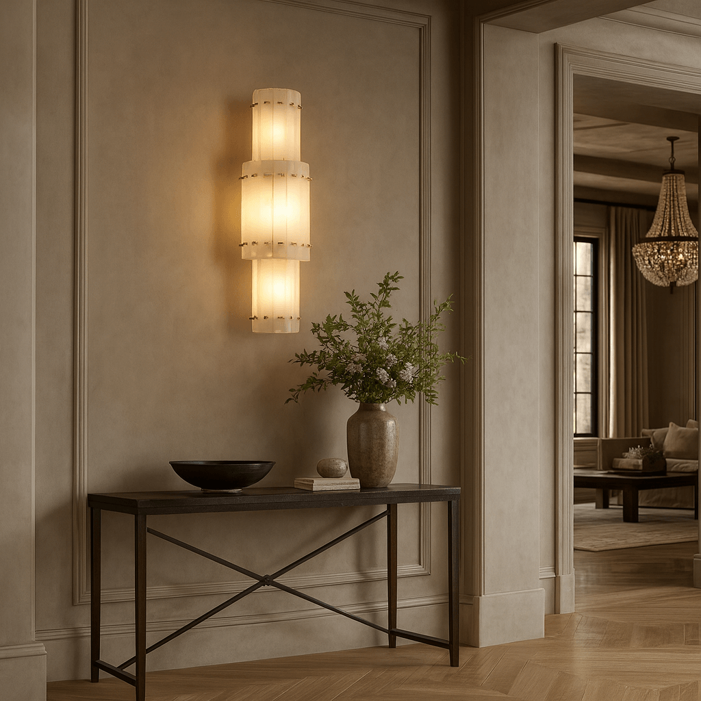 Valmont Marble Wall Sconce - briglamps