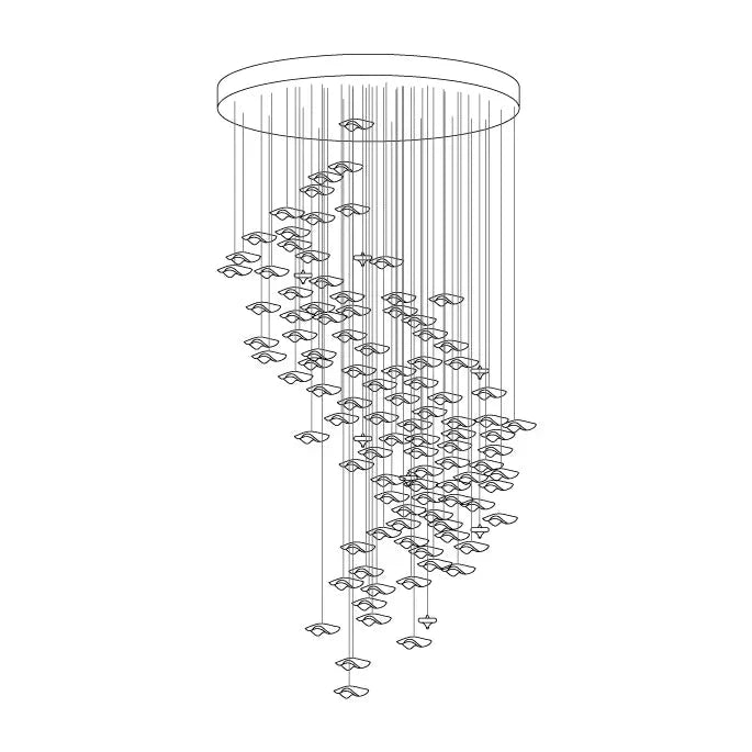 Veloria Fluid Chandelier - briglamps