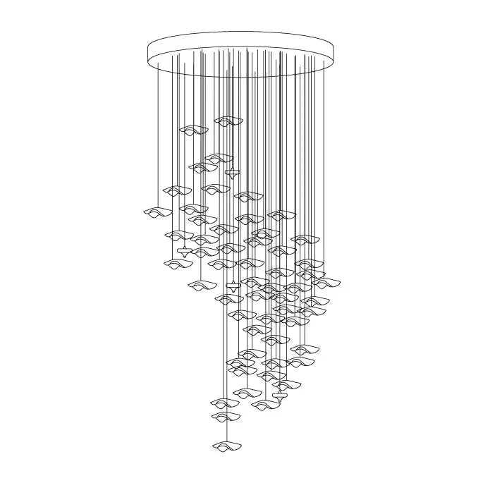 Veloria Fluid Chandelier - briglamps