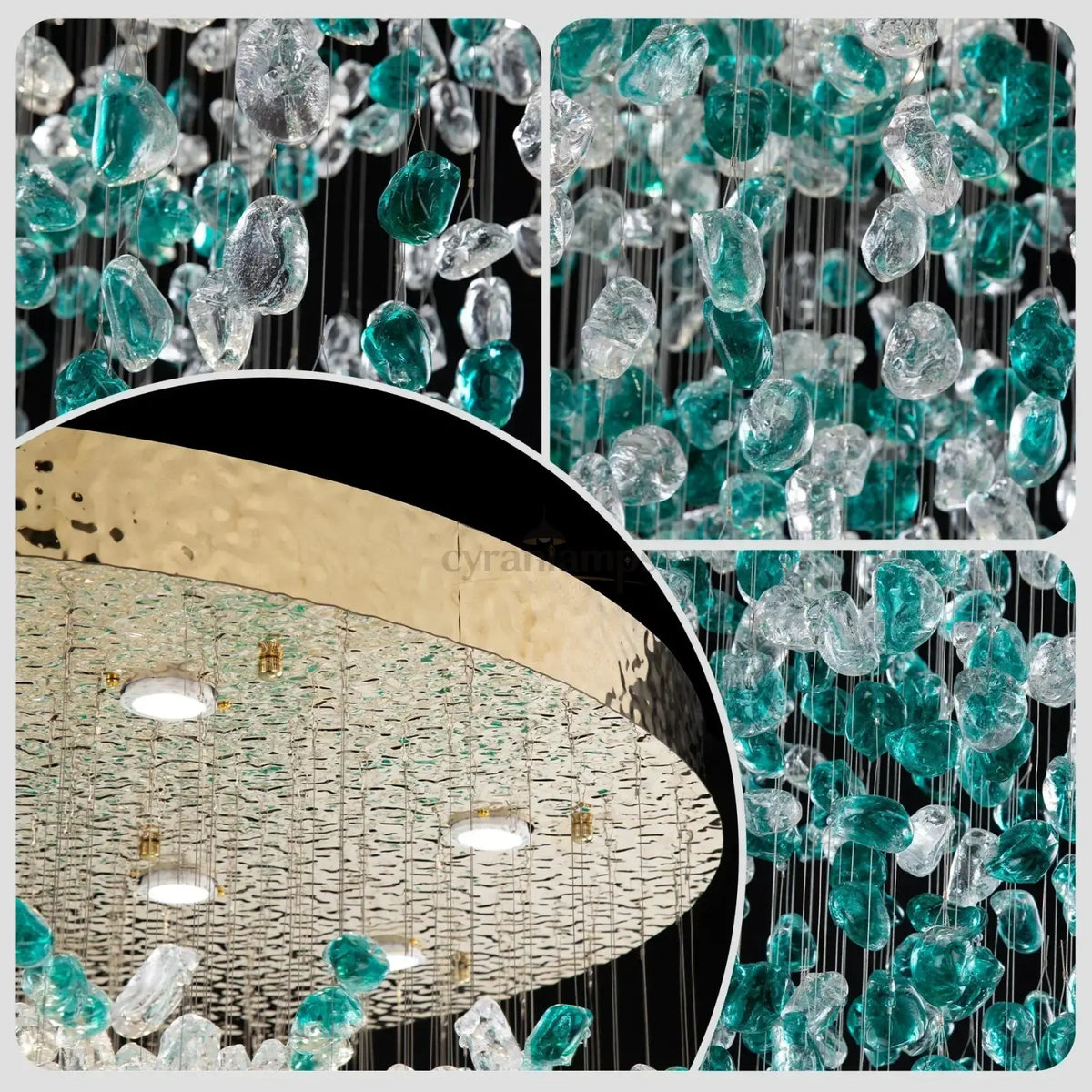 Verde Crystal Foyer Chandelier - briglamps