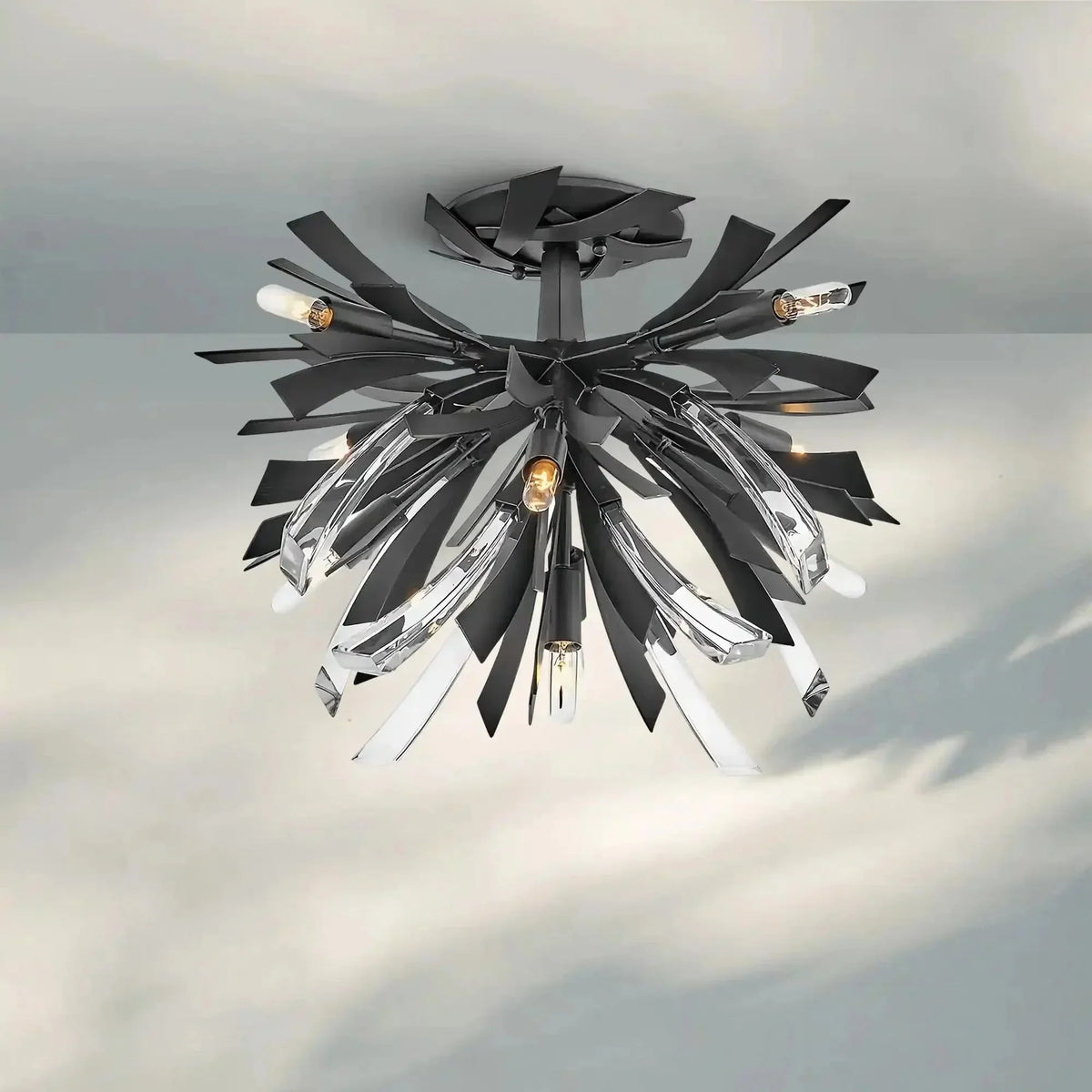 Vida Large Semi - Flush Mount - briglamps
