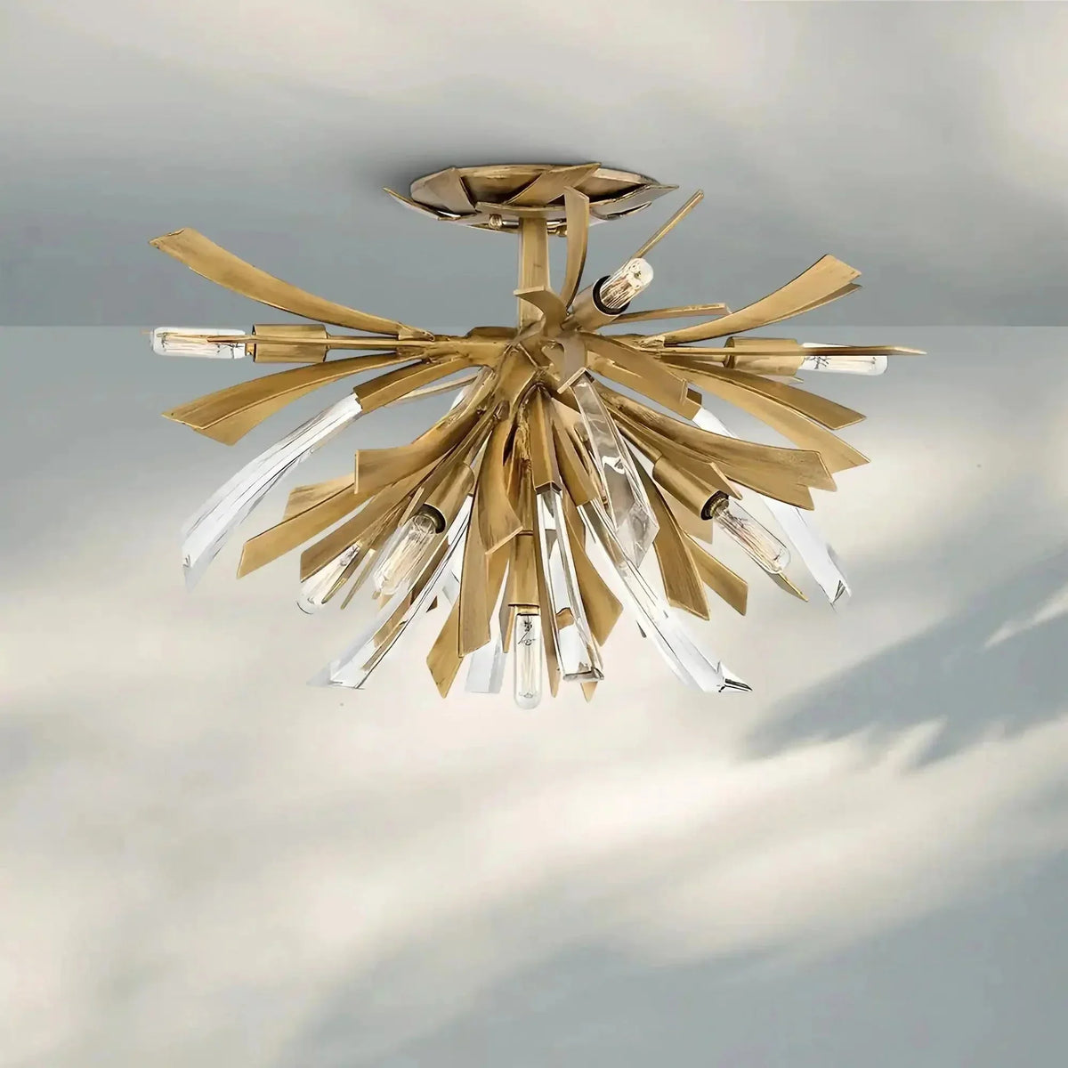 Vida Large Semi - Flush Mount - briglamps