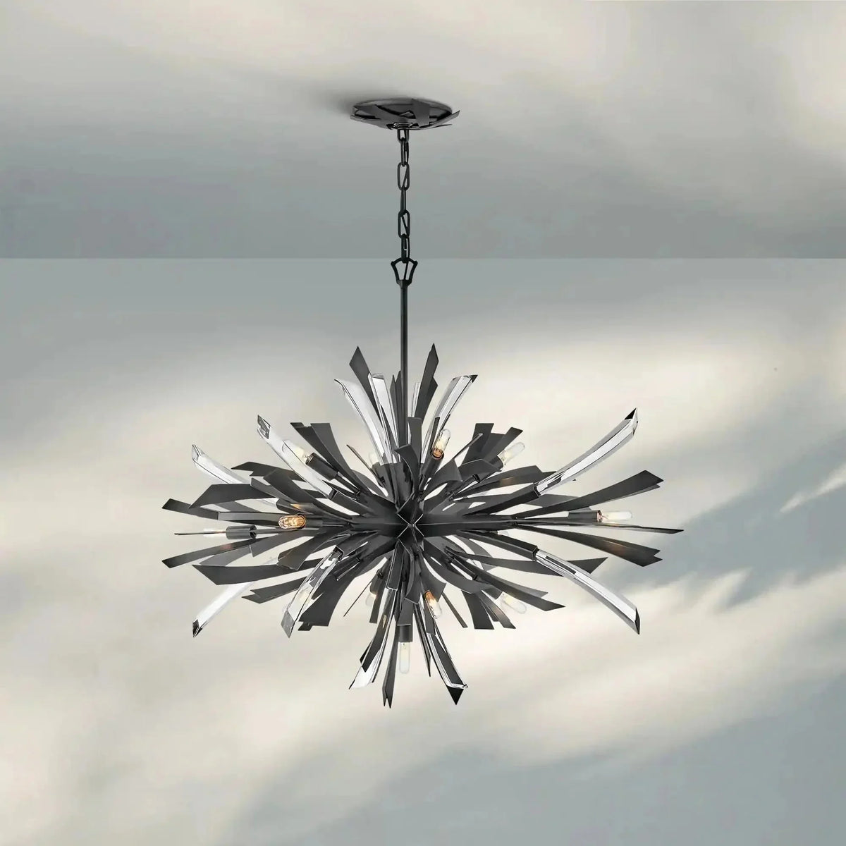 Vida Large Single Tier Chandelier - briglamps