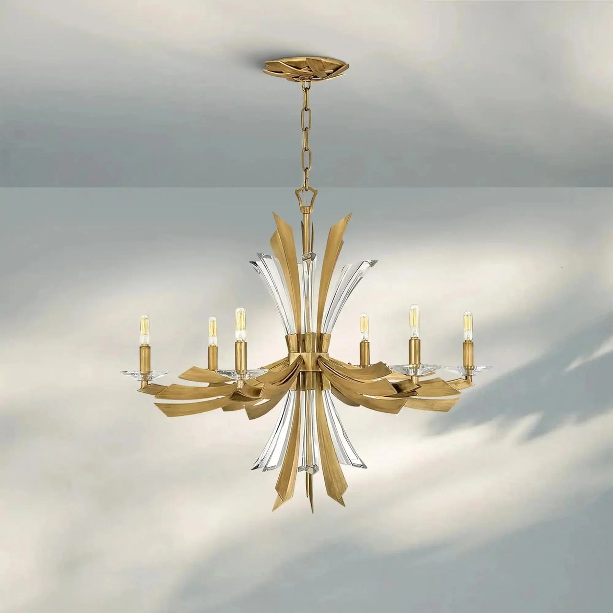 Vida Medium Single Tier Chandelier - briglamps
