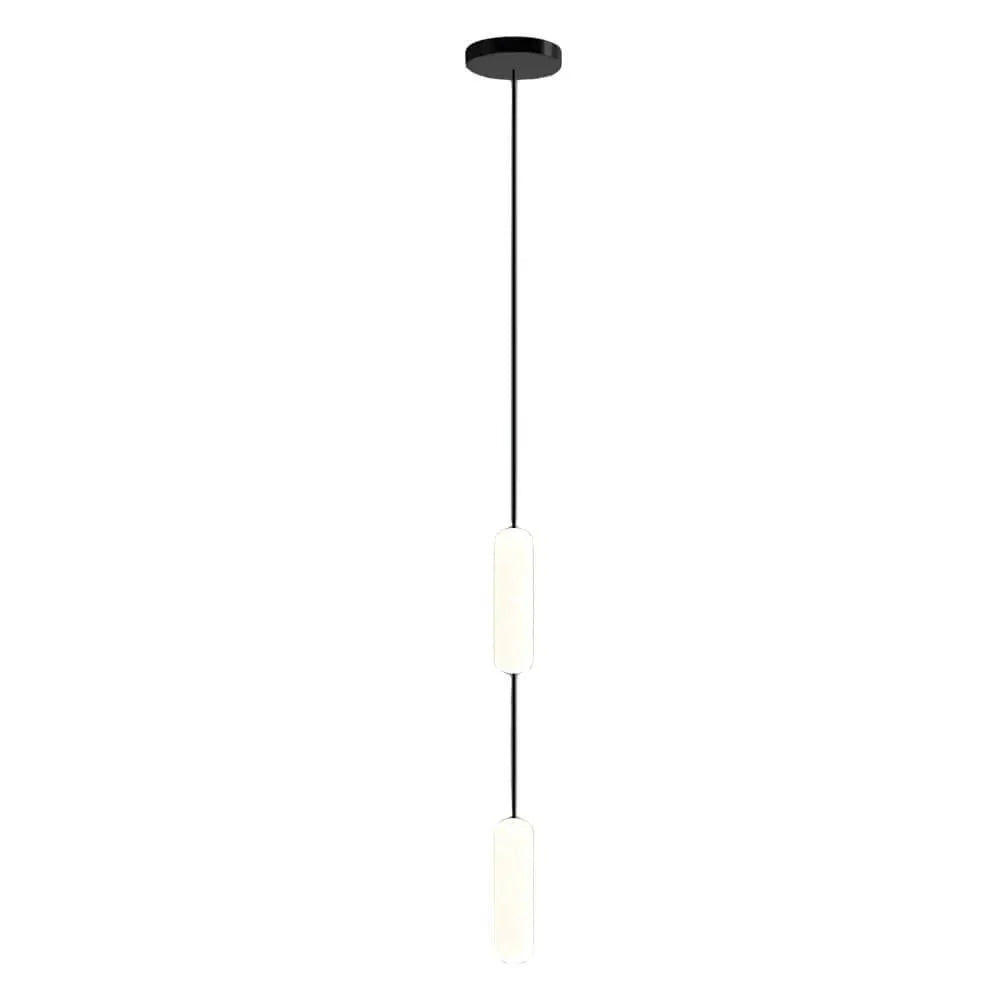 White Long Tube Multi Light Staircase Chandelier - Cyran Lamps
